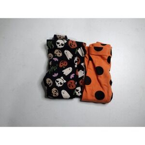 Girls Halloween Leggings 2T Orange Polka Dot Ghost Skull Set